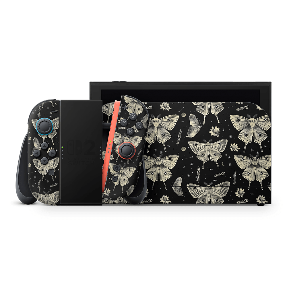 Oriental Moths Nintendo Switch 2 Decal Skin