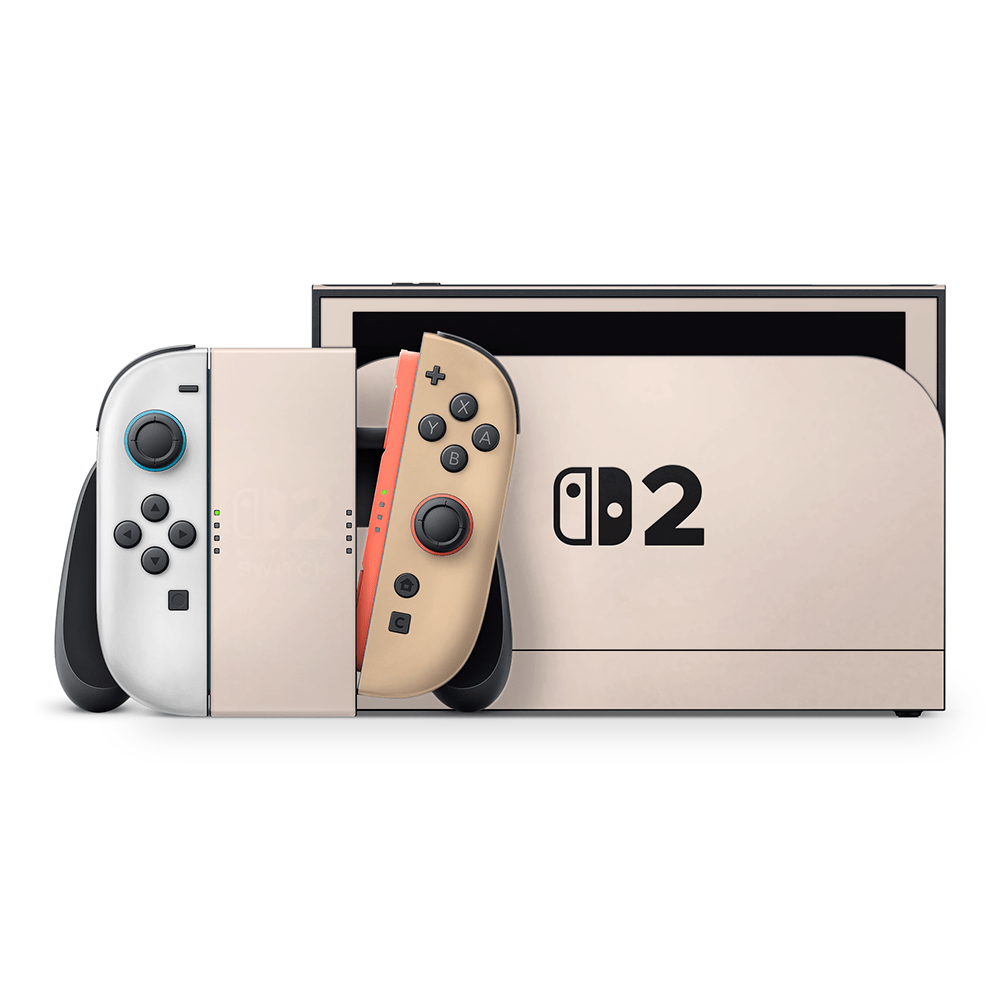 Creme Beige Nintendo Switch 2 Decal Skin