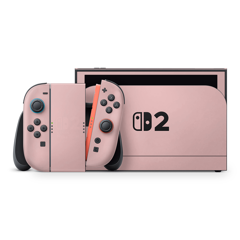 Mauve Pink Nintendo Switch 2 Decal Skin
