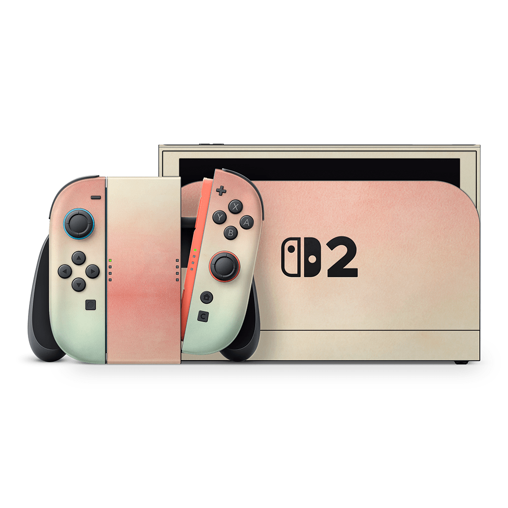 Peachy Sunset Nintendo Switch 2 Decal Skin