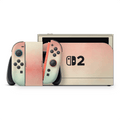Peachy Sunset Nintendo Switch 2 Decal Skin