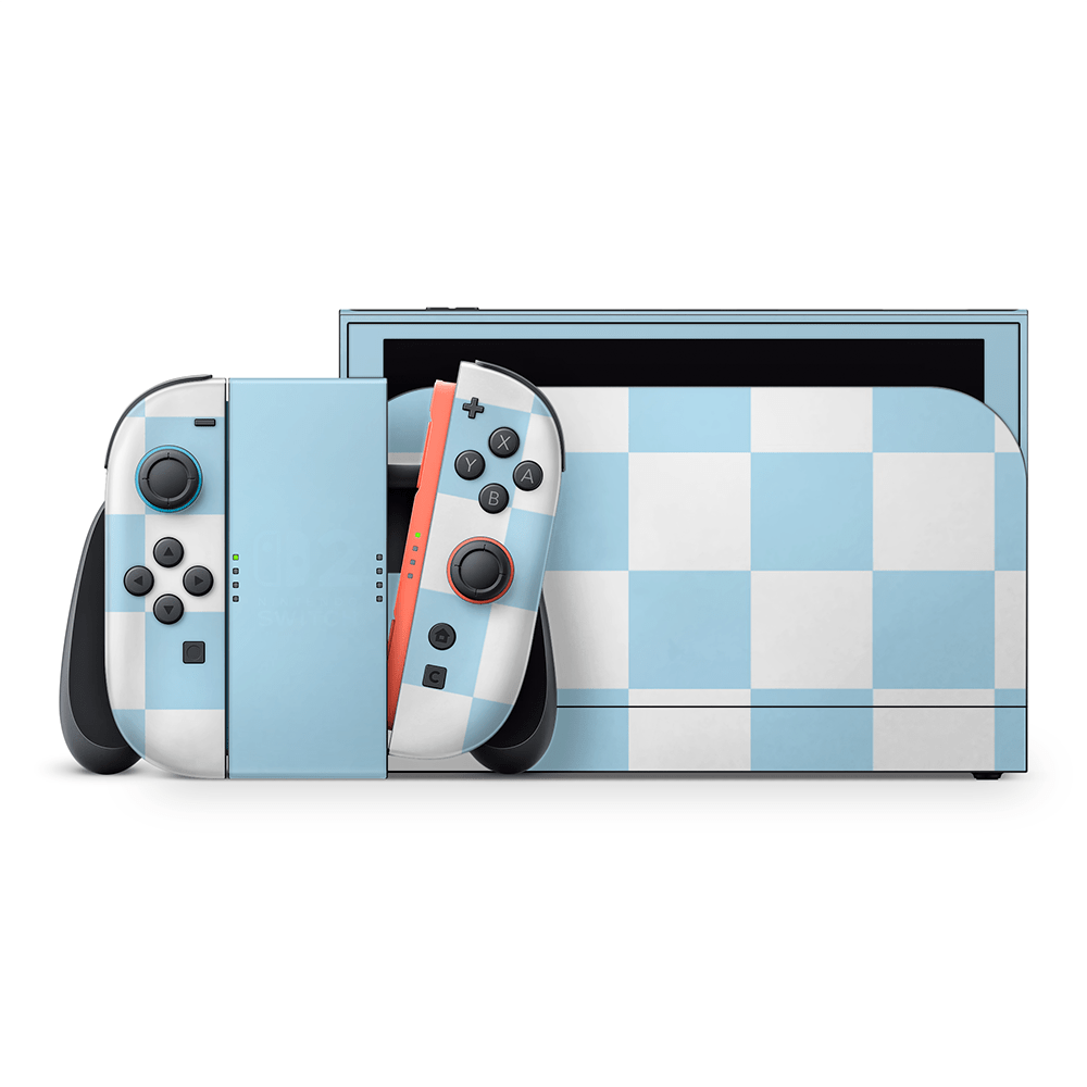 Blueberry Checkered Nintendo Switch 2 Decal Skin