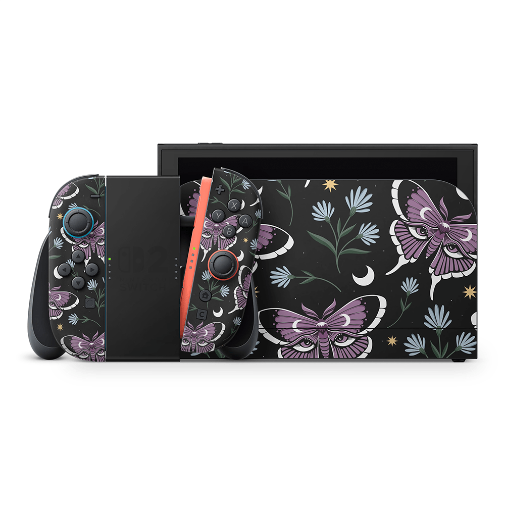 Dreamveil Moth Nintendo Switch 2 Decal Skin