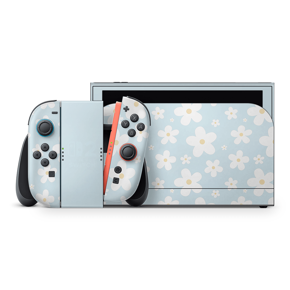 Serene Daisies Nintendo Switch 2 Decal Skin