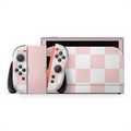 Pink Checkered Nintendo Switch 2 Decal Skin