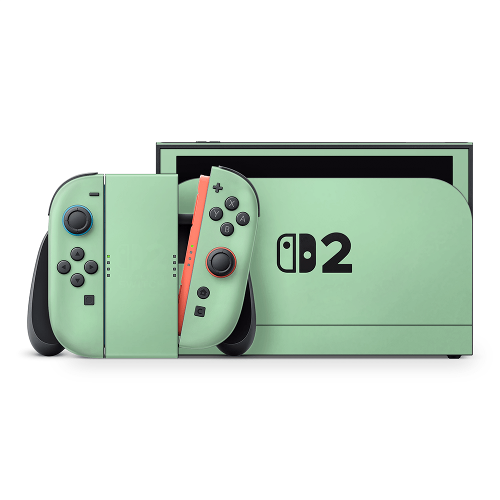 Pastel Green Nintendo Switch 2 Decal Skin
