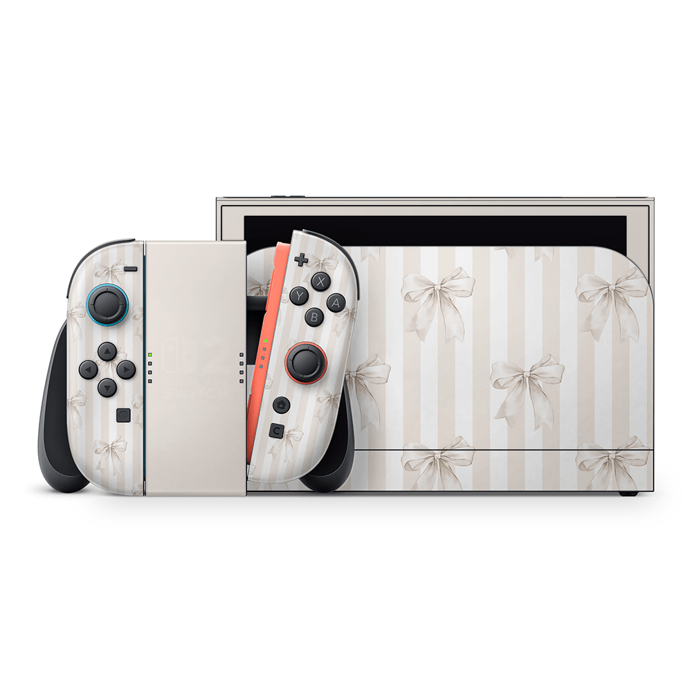 Linen Bows Nintendo Switch 2 Decal Skin