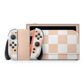 Peach Checkered Nintendo Switch 2 Decal Skin