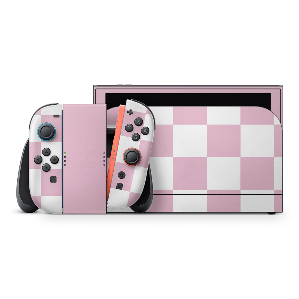 Rose Checkered Nintendo Switch 2 Decal Skin