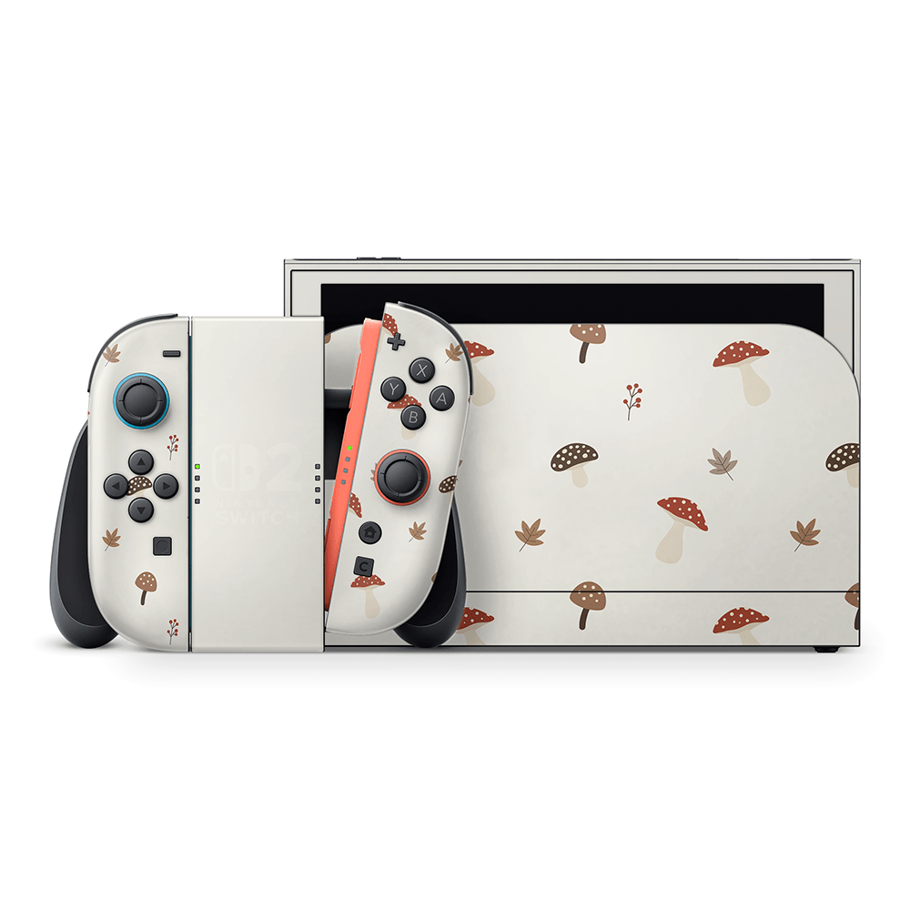 Autumn Mushies Nintendo Switch 2 Decal Skin