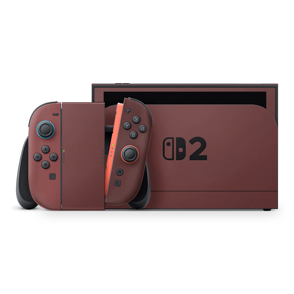 Velvet Maroon Nintendo Switch 2 Decal Skin