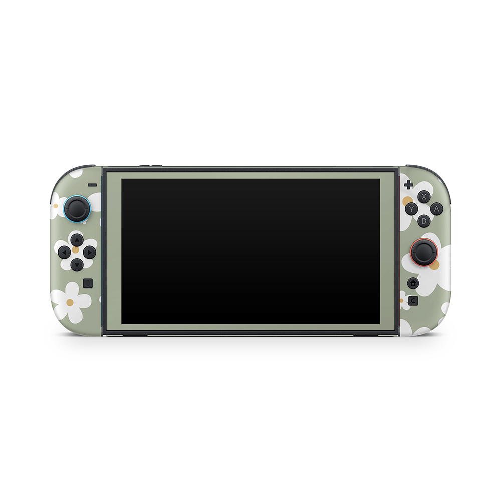 Verdant Daisies Nintendo Switch 2 Decal Skin
