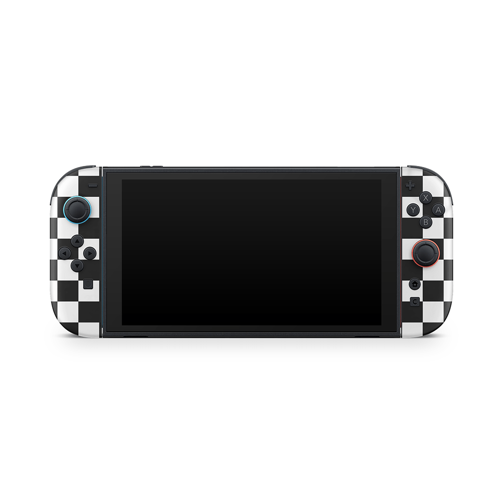 Black Checkered Nintendo Switch 2 Decal Skin