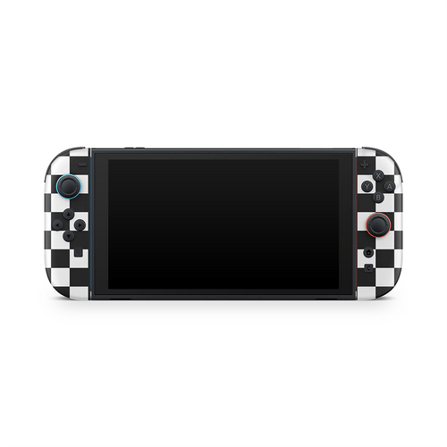 Black Checkered Nintendo Switch 2 Decal Skin