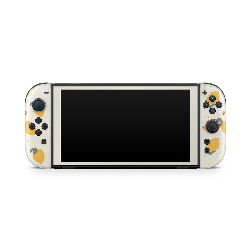 Zesty Lemons Beige Nintendo Switch 2 Decal Skin
