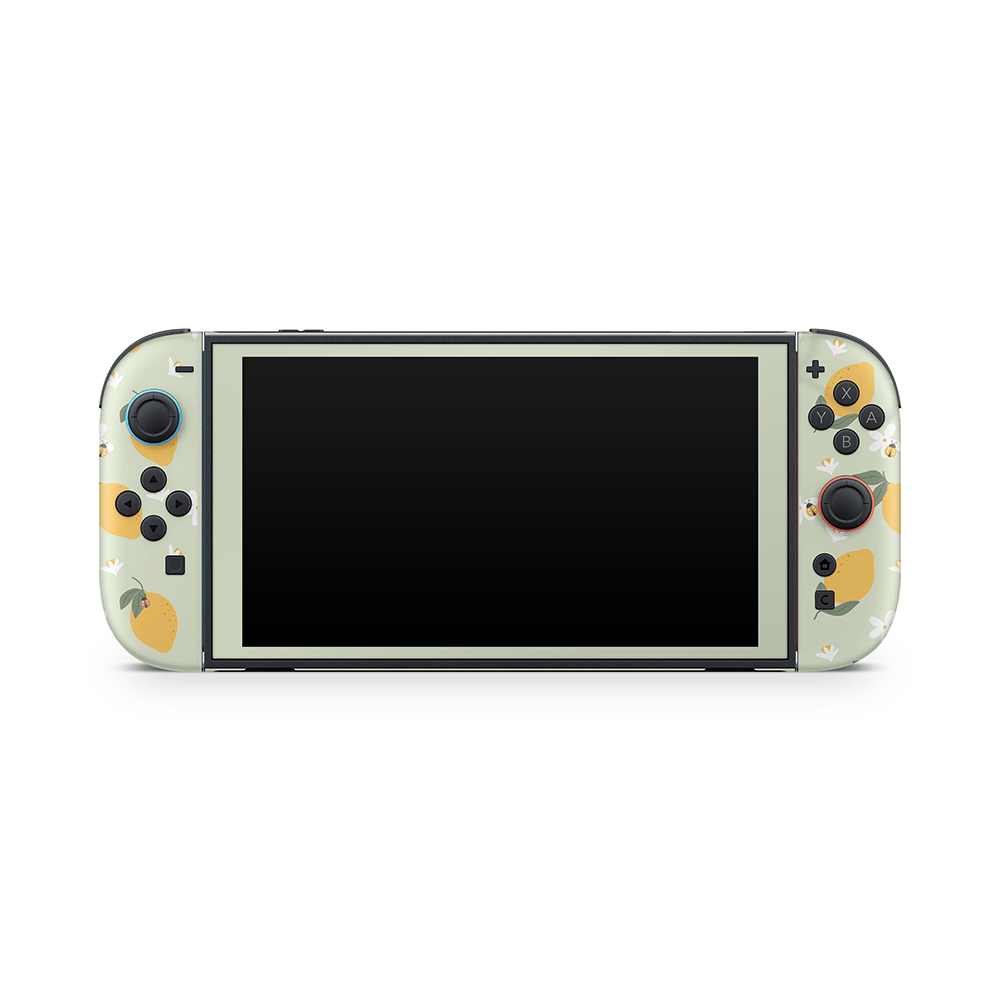 Zesty Lemons Green Nintendo Switch 2 Decal Skin