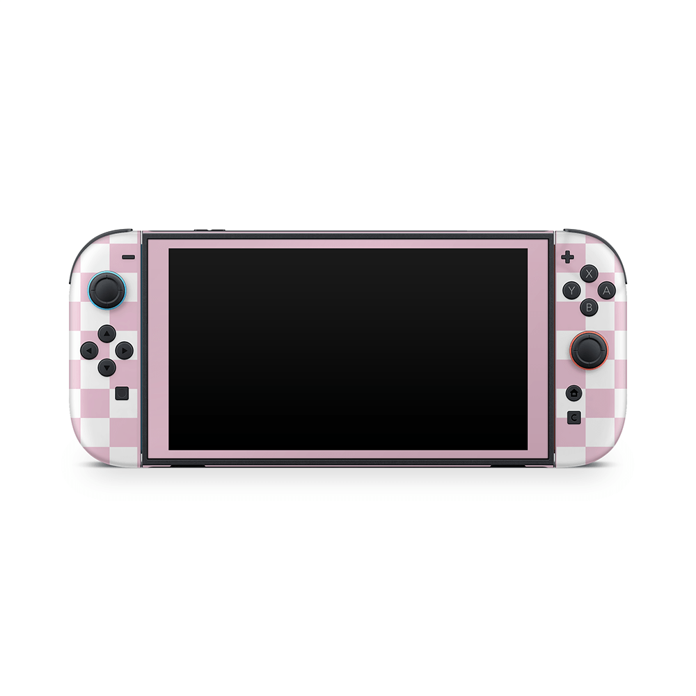 Rose Checkered Nintendo Switch 2 Decal Skin
