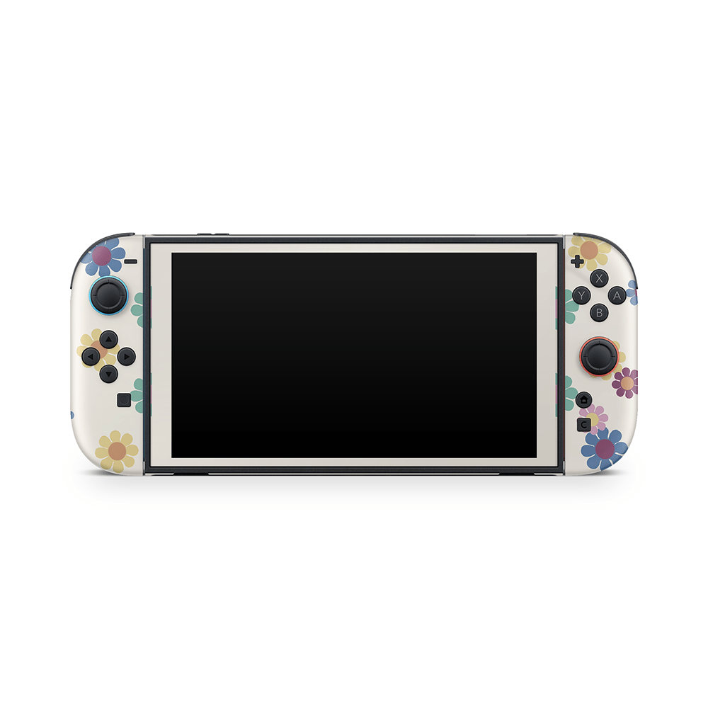 Rainbow Daisies Nintendo Switch 2 Decal Skin
