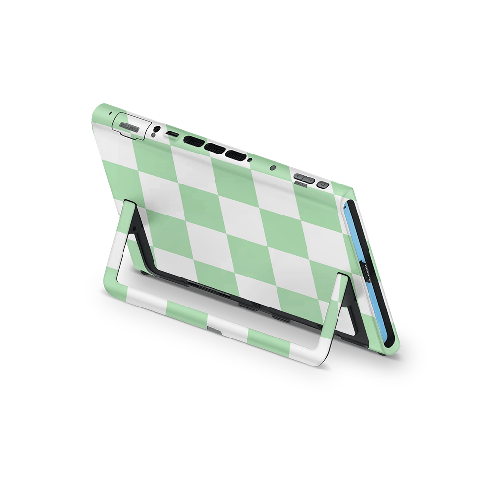 Matcha Checkered Nintendo Switch 2 Decal Skin