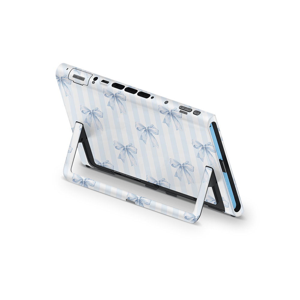 Sky Blue Bows Nintendo Switch 2 Decal Skin