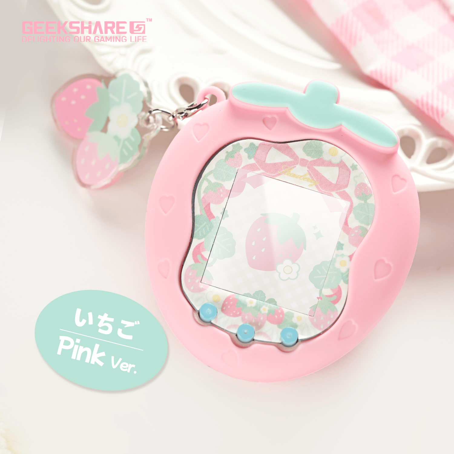 GeekShare Tamagotchi Uni Case - Creamy Strawberry