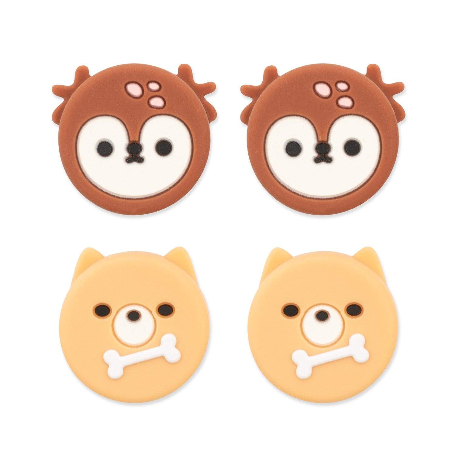 GeekShare  Animal Theme Thumb Grip Caps-Deer&Dog