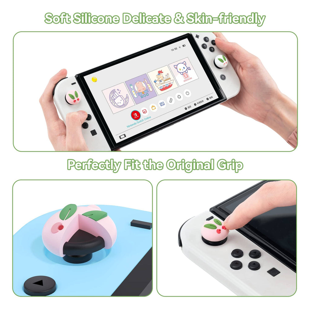 GeekShare Rabbit Daifuku Thumb Grip Caps for switch/oled/lite