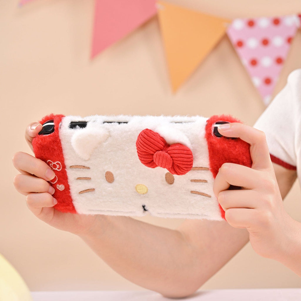 GeekShare Plush Hello Kitty Protective Case for Switch OLED